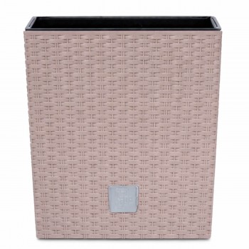 Кашпо для цветов Prosperplast Rato Low DRTS325L-7529U 320х320х325 мм, 32 л, квадратное, с вкладышем 21 л