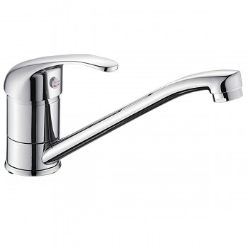 Смеситель для кухни Silvera Moderna однорычажный, хром, с длинным изливом