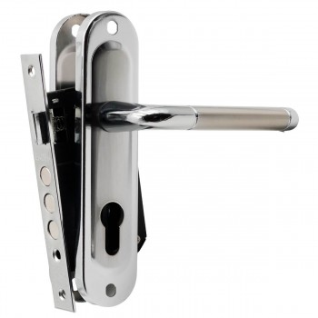 Замок врезной с ручками Eader 162-40 мод.247 SN/CP, без цилиндра