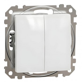 Выключатель Schneider Electric Sedna 2-клавишный, белый SDD111105