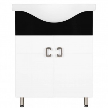 Mobilier pentru baie Aquaplus Bath Modern Black 55 cm cu lavoar
