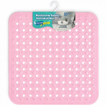 Коврик для душа противоскользящий силиконовый 53х53 см, разноцветный