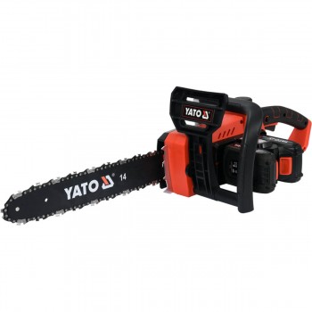 Аккумуляторная цепная пила YATO YT-82812 36 В 2x18 В шина 35 см, 14", 2 аккумулятора 2 Ач и зарядное устройство
