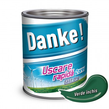 Эмаль Danke! алкидная темно зеленая глянцевая 2,5 л