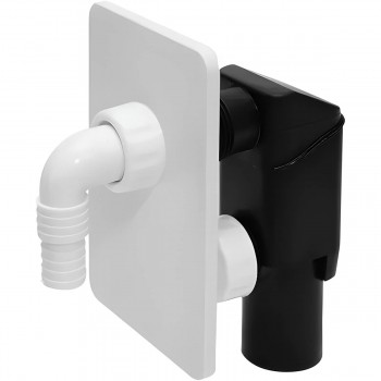 Sifon pentru mașina de spălat Goplast, încastrat în perete, d.40 mm, 150x98,5 mm, alb