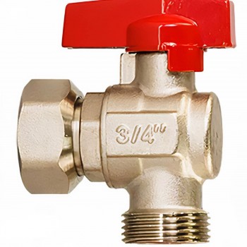 Robinet cu sferă din alamă HYDRO-S 3/4 filet intern x 3/4 filet extern fluture colțar cu racord olandez 0711318
