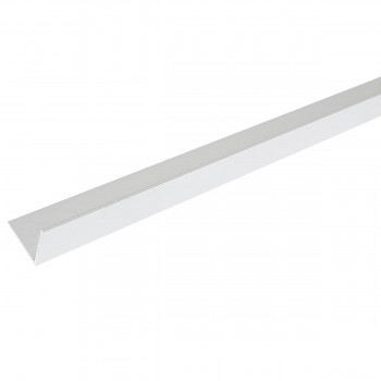 Colț din aluminiu pentru gresie A15 15x15 mm, 2.5 m, Dekora Silver Matt