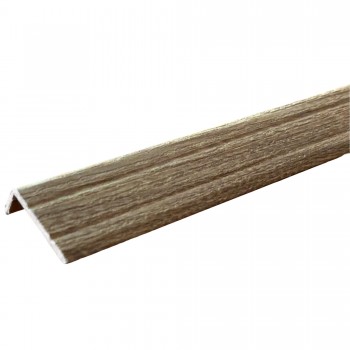 Prag din aluminiu pentru acoperiri de pardoseală Europrofil EP09 25 x 10 mm, 180 cm, Nuc
