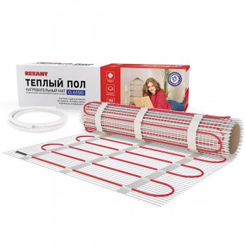 Электрический теплый пол REXANT RNX -2,5-375 375 Вт, 220 В, 5 x 0.5 м