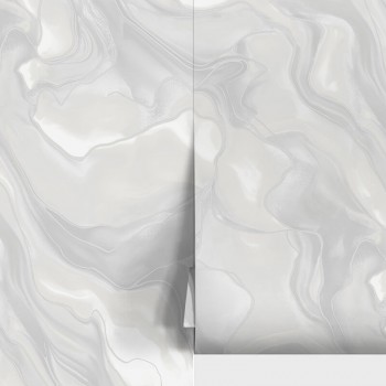 Tapet vinil pe bază de flizelină Wallsecret Comfort Ultramarin 9066-23 gri 10 m x 1,06 m