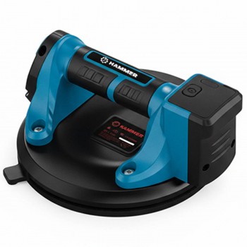 Ventuză vacuum cu acumulator Hammer HMS-DC200 pentru gresie și sticlă, 200 mm, până la 120 kg