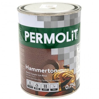 Краска для металла PERMOLIT Hammerton (прямо на ржавчину; 0.75 л; шоколад) 1317
