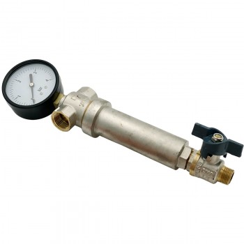 Filtru cu manometru Сантех Монтаж 1/2 inch BRASS-Ball Valve