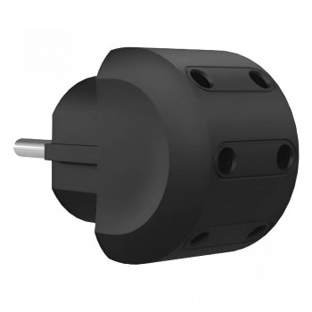 Пятерник электрический для розетки Neomax 5 розеток, без заземления, 10 А, черный, IP20 NX1127