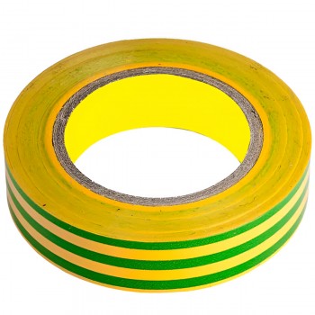 Bandă izolantă PVC Horoz Electric galben-verde, rulon 18 m