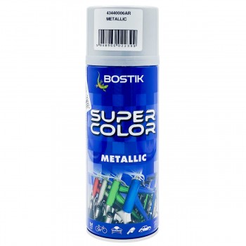 Декоративная краска Bostik SUPER COLOR Metallic серебряный 400 мл