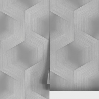 Tapet vinil pe bază de flizelină Wallsecret Comfort Hudson 9083-24, gri, 1,06 x 10 m