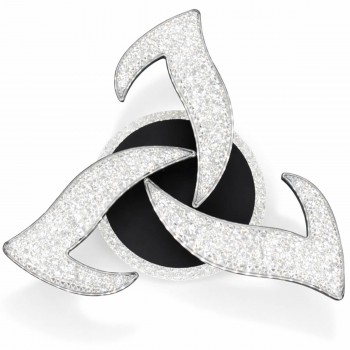 Люстра светодиодная потолочная, черная, современная, 3 плафона 6045-3Z BK