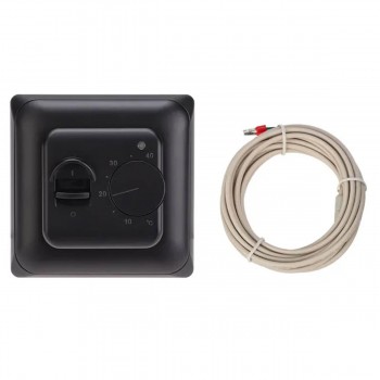 Termostat pentru încălzire în pardoseală REXANT R70XT, mecanic, 16 A, 3500 W, negru