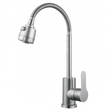 Baterie pentru bucătărie AquaFix 401, monocomandă, cu pipă flexibilă