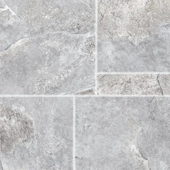 Gresie porțelanată Cersanit Atlas Grey Matt 42x42 cm, gri mată, aspect piatră, pentru podea și exterior