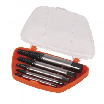 Set de extractoare pentru șuruburi rupte Topmaster, 5 piese, Cr-Mo (Art. 499928)