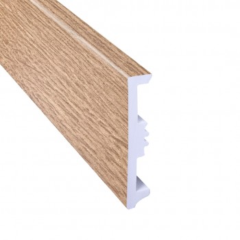 Плинтус из дюрополимера HDPS Arbiton STIQ XL Дуб Лиссабон 285 STX810 WOOD, 80 х 15 мм, 2200 мм