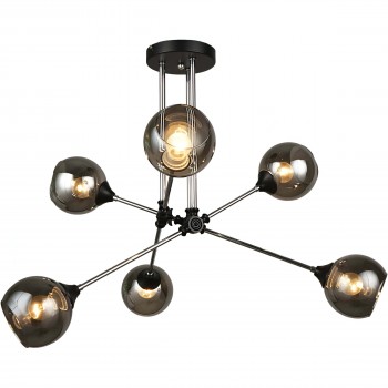 Lustră pentru tavan O’LESSYA (N4798/6) crom/negru, 220-230 V, IP20, 830 x 830 x 540 mm