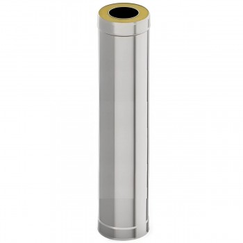 Țeavă sandwich izolată pentru coș de fum Ferrum 1 m, d.180x280 mm, inox AISI 430, 0,5 mm F4011