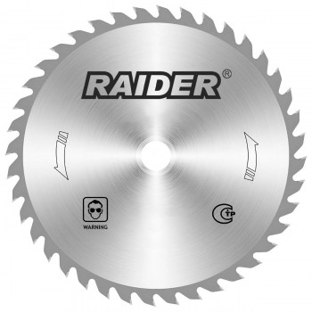 Disc pentru ferestrău pentru lemn (190 x 25.4 mm; 40 dinți) Raider 163129
