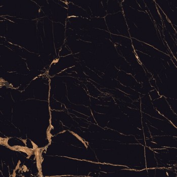 Плитка керамогранитная напольная Emcer Orlando Gold High Glossy 600х1200 мм черная PEI 2