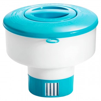 dozator-poplavok-dlja-bassejjnov-dlja-rastvorenija-khimii-i-khlora-v-tabletkakh-po-200-gramm-intex-d-178-mm