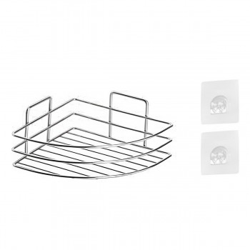 Raft pentru baie din metal crom Metalife Magix Fix 18 cm MKB-715