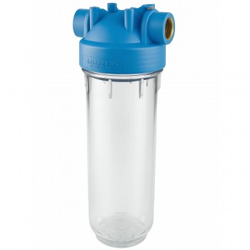 Carcasa filtrului pentru apă ATLAS FILTRI DP 10 MONO, transparentă, 10", 3/4 filet intern x 3/4 filet intern