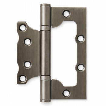 Петля дверная накладная APECS 100x75x2,5 мм, графит GRF, бабочка, без врезки, на подшипниках, универсальная