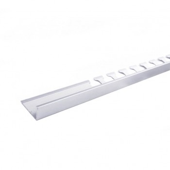 Profil flexibil pentru gresie LF10 Dekora (Din aluminiu; 10 mm, 2,5 m) Silver Matt