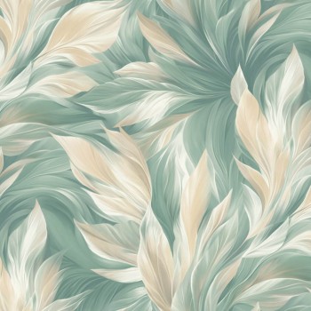 Tapet vinil pe bază de flizelină NewAge RIO NA9103-26 verde 1,06 x 10,05 m, embosare la cald, super lavabil