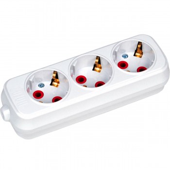 Bloc electric Horoz cu împământare 3 prize 16A 250 V IP20