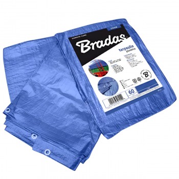 Тент брезент BRADAS 60 г/м2 8 х 12 м синий