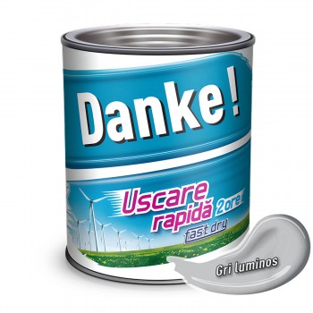 Эмаль Danke! алкидная светло серая глянцевая 2,5 л