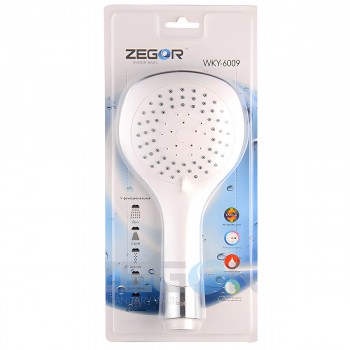 Лейка душевая ZEGOR WKY-6009 хром, 5 режимов