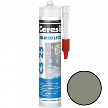 Герметик силиконовый Ceresit CS 25 SILICOFLEXX Антрацит 280 мл