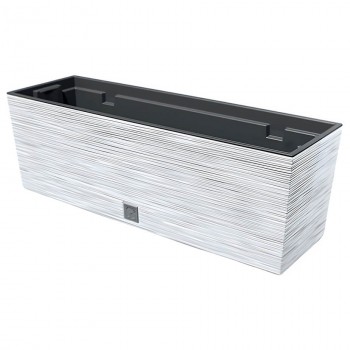Ghiveci dreptunghiular Prosperplast Furu Case 580x180x195 mm, alb DFC600-S449