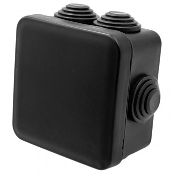 Коробка распределительная герметичная Neomax NX1145, IP55, 100х100х50 мм, черная, наружная