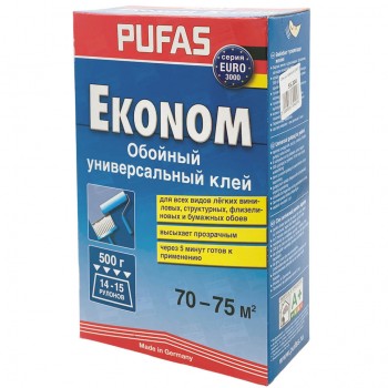 Клей для обоев универсальный PUFAS EKONOM KLEBER 500 г