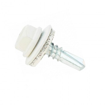 Șurub pentru acoperiș Wkret-met 4.8x19 mm pentru metal, alb aprins (Art. 042224)