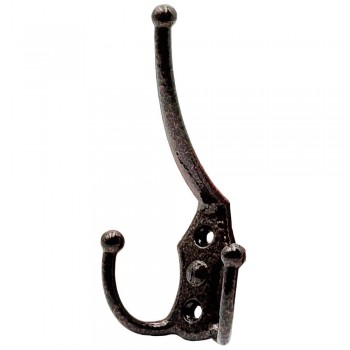 Cârlig triplu pentru haine, din metal, cupru antic M008/HKM