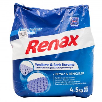 Стиральный порошок Renax Matik 4.5 кг для белого и цветного белья, автомат