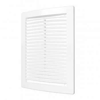 Grilă de ventilație din plastic ERA 200x300 mm albă 2030RC cu plasă