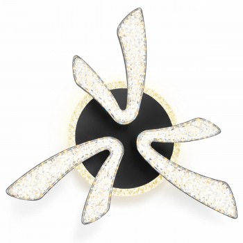 Lustră LED de tavan, 3 abajururi, neagră, modernă, IP20, 220-230 V 6001-3Z BK